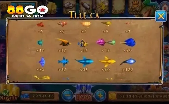 Hướng dẫn chơi Bắn Cá Hải Tặc 88GO