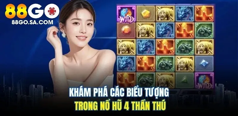 Khám phá các biểu tượng trong Nổ Hũ 4 Thần Thú 88GO